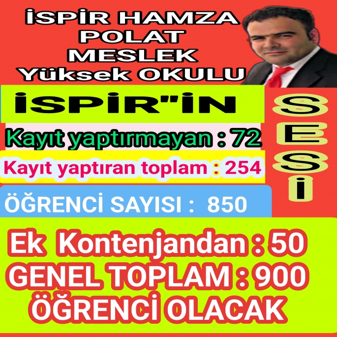 EĞİTİM'E SAYILI GÜNLER KALDI İSPİR