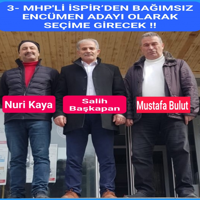 ÜÇ EFSANE ÜLKÜCÜ  SEÇİME BAĞIMSIZ GİRECEK!!